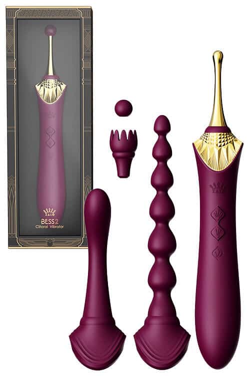 Zalo Bess 2 Warming 8.6" Clitoral Vibrator with 4 Attachments Zalo Bess 2 Warming 8.6" Clitoral Vibrator with 4 Attachments