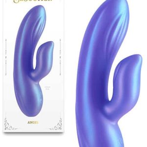 nsnovelties Angel 6.7" Silicone Rabbit Vibrator