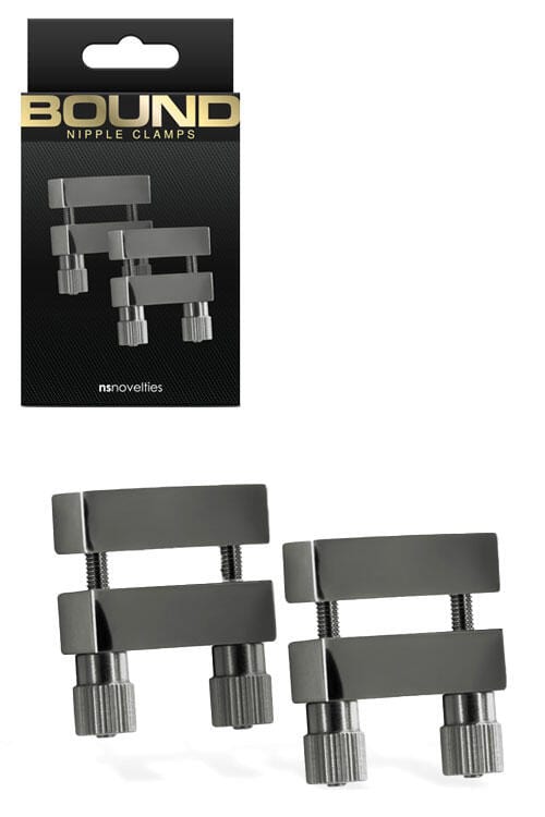 nsnovelties Bound Double Screw Gunmetal Nipple Clamps nsnovelties Bound Double Screw Gunmetal Nipple Clamps