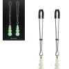 nsnovelties Bound Glow In The Dark Beaded Nipple Clamps