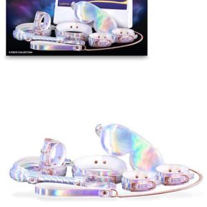 nsnovelties Cosmo Bondage 6 Piece Bondage Kit in Holographic Rainbow