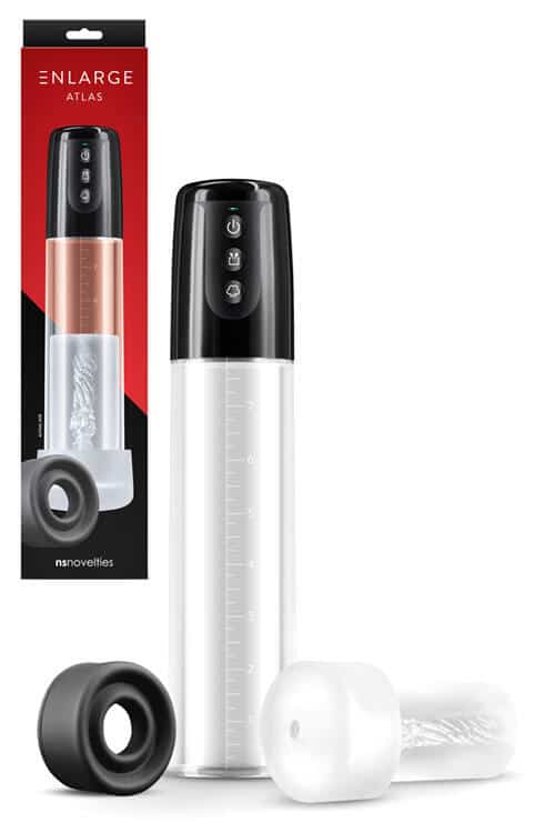 nsnovelties Enlarge Atlas 11.6" Penis Pump Set with Cock Ring & Masturbator Sleeve nsnovelties Enlarge Atlas 11.6" Penis Pump Set with Cock Ring & Masturbator Sleeve