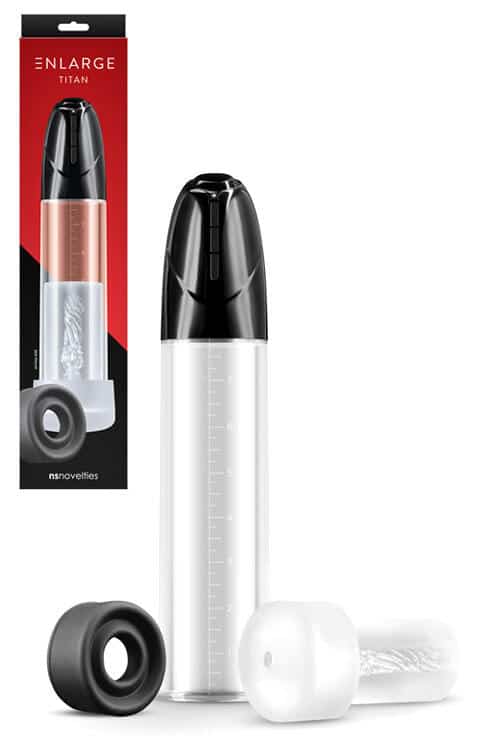 nsnovelties Enlarge Titan Penis Pump with Cock Ring & Masturbator Sleeve nsnovelties Enlarge Titan Penis Pump with Cock Ring & Masturbator Sleeve