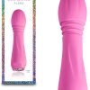 nsnovelties Flora 5.3" Compact Wand Massager with LED Heart Base