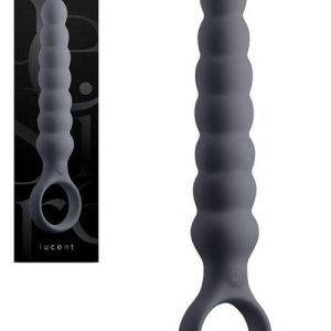 nsnovelties Lucent by Desire 6.5" Beaded Vibrating Anal Wand with Ring Handle