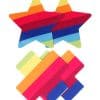 nsnovelties Pretty Pasties Pride Cross & Star Rainbow Nipple Pasties 2 Pair