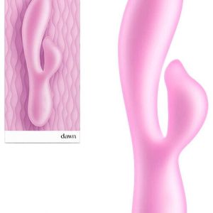 nsnovelties Pure Dawn Dual Layered Silicone 7.1" Rabbit Vibrator